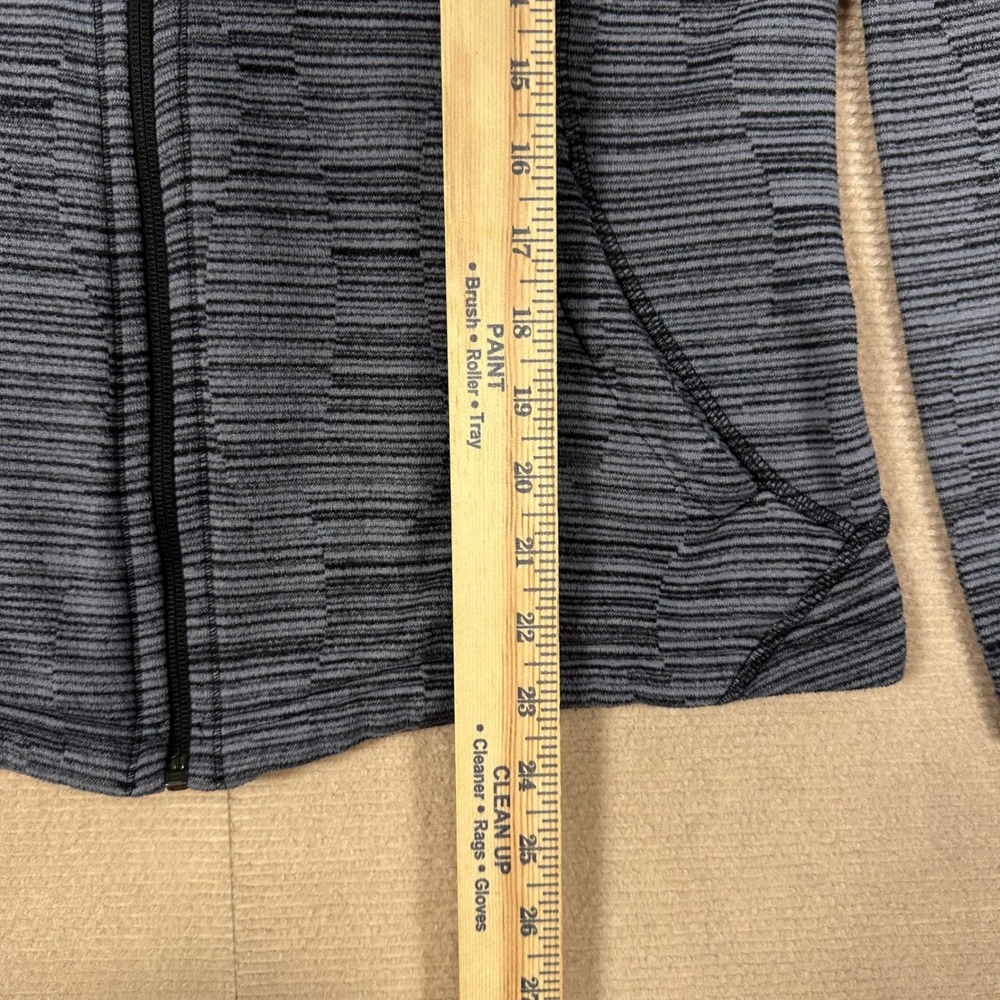 The North Face Mezzaluna Full Zip Hoodie Womens L Grey Space Dye Jacket Outdoor - Picture 7 of 12